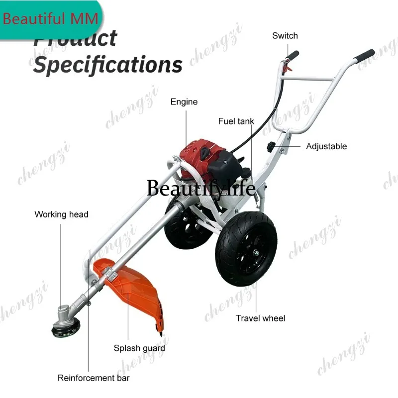 M138 Lawn Trimmer Self-propelled Grass Cutter Wheeled Lawn Mower Push-type Lawn Cutter Portable Land-Clearing Weeder
M138 Lawn Trimmer Self-propelled Grass Cutter Wheeled Lawn Mower Push-type Lawn Cutter Portable Land-Clearing Weeder