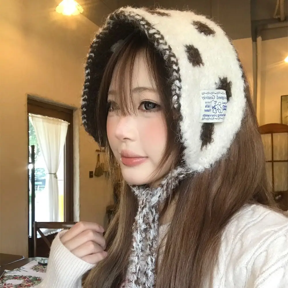 Fashion Polka Dot Wool Strappy Earmuffs Thicken Double Side Knitted Ear Warmer Solid Color Windproof Bandage Earlap Autumn
Fashion Polka Dot Wool Strappy Earmuffs Thicken Double Side Knitted Ear Warmer Solid Color Windproof Bandage Earlap Autumn