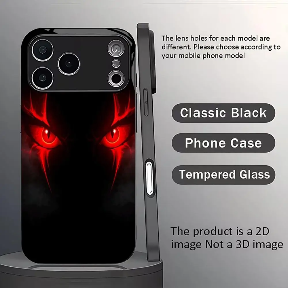 Cool Horror Red Demon Eyes fashion phone cases phone case fundas Glass Phone Case for iPhone 17、16、15、14、13、12pm Pro Plus
Cool Horror Red Demon Eyes fashion phone cases phone case fundas Glass Phone Case for iPhone 17、16、15、14、13、12pm Pro Plus