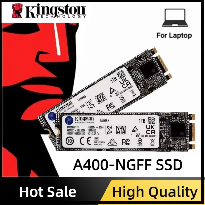 Kingston Internal A400-NGFF SSD Solid State Drives 2TB 1TB 480G 240G 120G M.2 SSDs SATA Hard Disk for Laptop Desktop PC
Kingston Internal A400-NGFF SSD Solid State Drives 2TB 1TB 480G 240G 120G M.2 SSDs SATA Hard Disk for Laptop Desktop PC