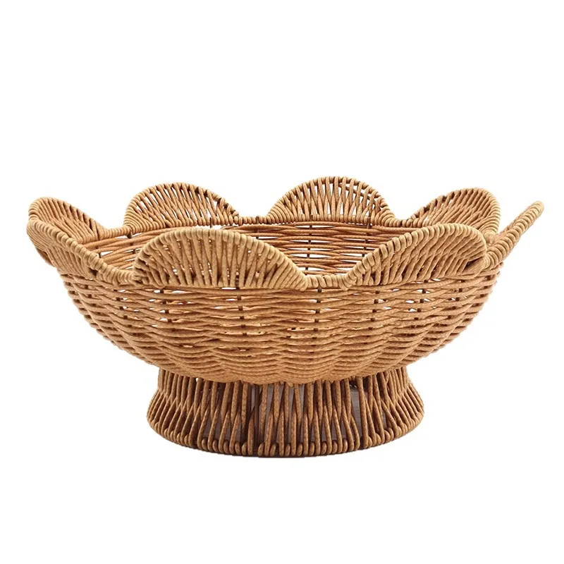 LTT simple tray candy dried fruit storage basket imitation rattan woven storage tray
LTT simple tray candy dried fruit storage basket imitation rattan woven storage tray