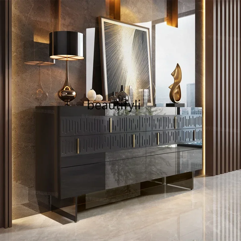 V Italian light luxury entrance chest, living room, storage glass decoration, master bedroom bedside cabinet
V Italian light luxury entrance chest, living room, storage glass decoration, master bedroom bedside cabinet