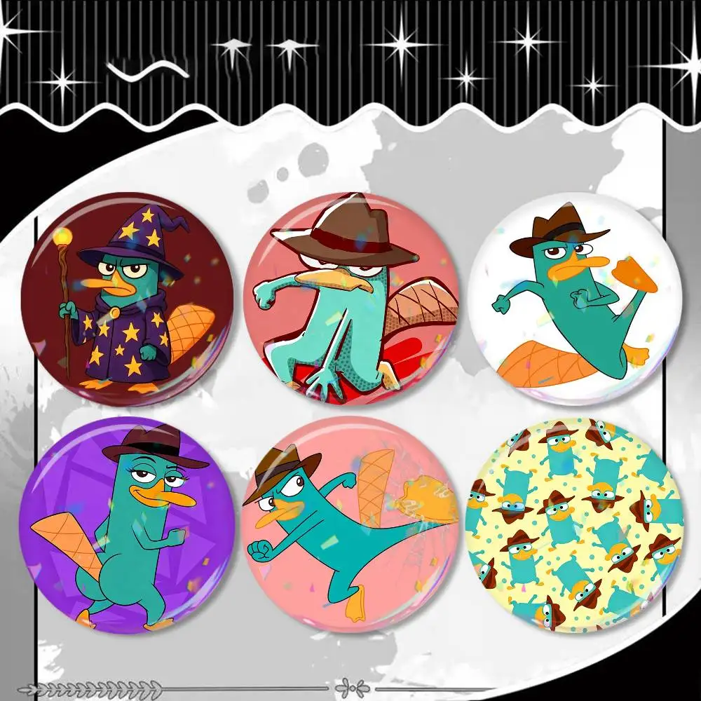 Cute Cartoon P-Perry The Platypus Laser Badge Creative Pins Brooch for Bag Clothes Hat Decor Gifts Fans Collect
Cute Cartoon P-Perry The Platypus Laser Badge Creative Pins Brooch for Bag Clothes Hat Decor Gifts Fans Collect