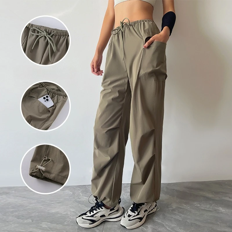 Mileegirl Drawstring Cargo Pants for Women Loose Sports Pants Quick Dry Multiple Pockets Running Ourtdoor Pants Elastic Waist
Mileegirl Drawstring Cargo Pants for Women Loose Sports Pants Quick Dry Multiple Pockets Running Ourtdoor Pants Elastic Waist