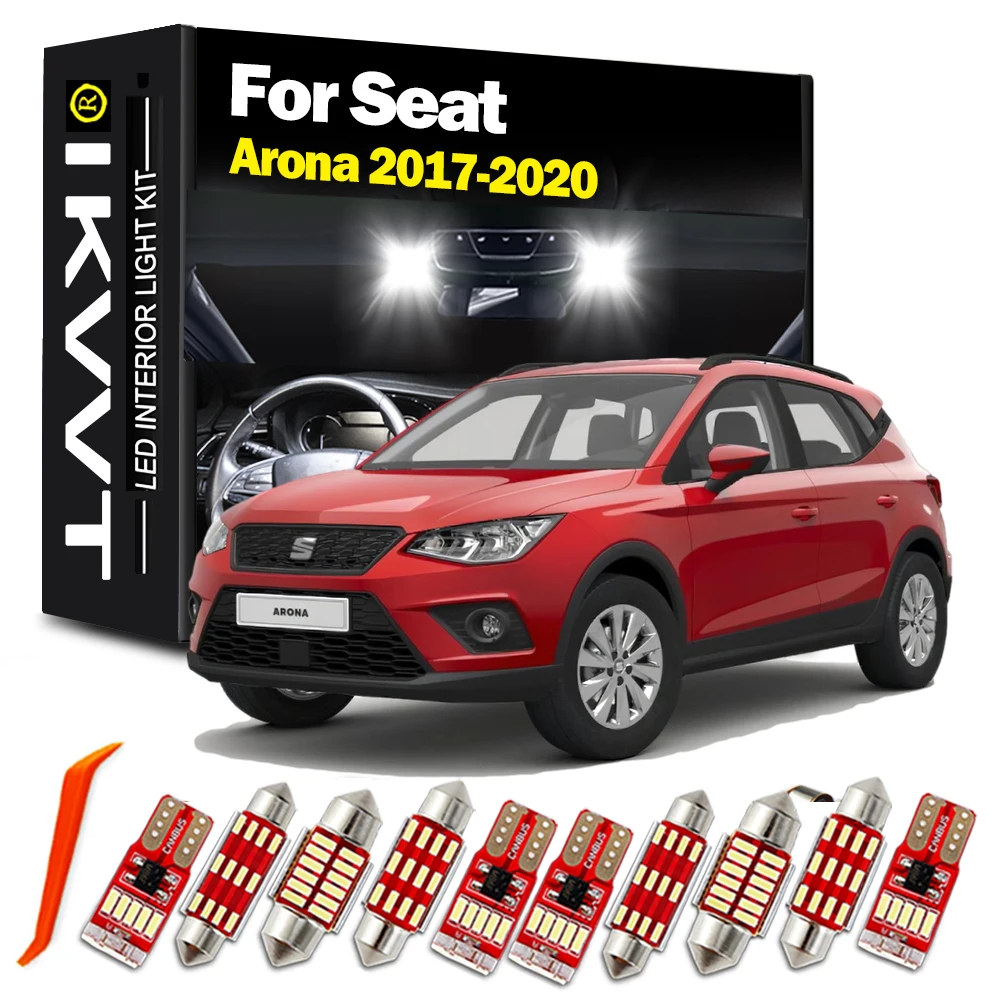 IKVVT 13 шт. внутренний светильник Canbus для Seat Arona 2017 2018 2019 2020 светодиодные внутренние купольные лампы с картой, комплект без ошибок, автомобильные аксессуары
IKVVT 13 шт. внутренний светильник Canbus для Seat Arona 2017 2018 2019 2020 светодиодные внутренние купольные лампы с картой, комплект без ошибок, автомобильные аксессуары