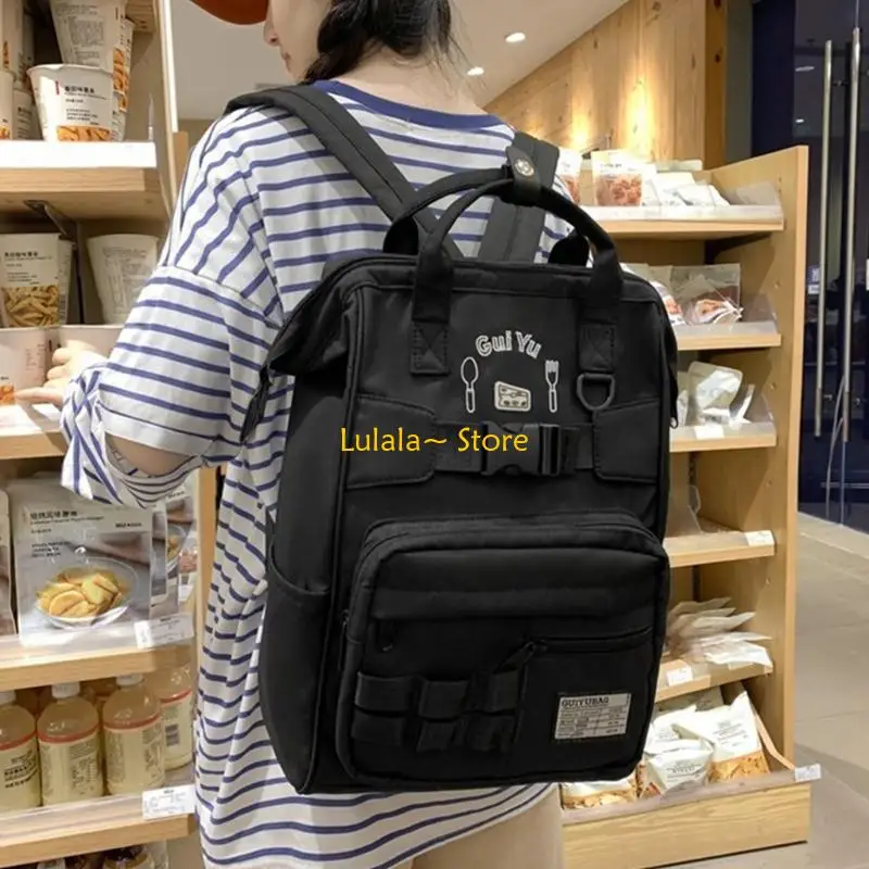 Y4QA Fashionable Large Capacity School Bag Backpack for Women Men Travel Rucksack
Y4QA Fashionable Large Capacity School Bag Backpack for Women Men Travel Rucksack