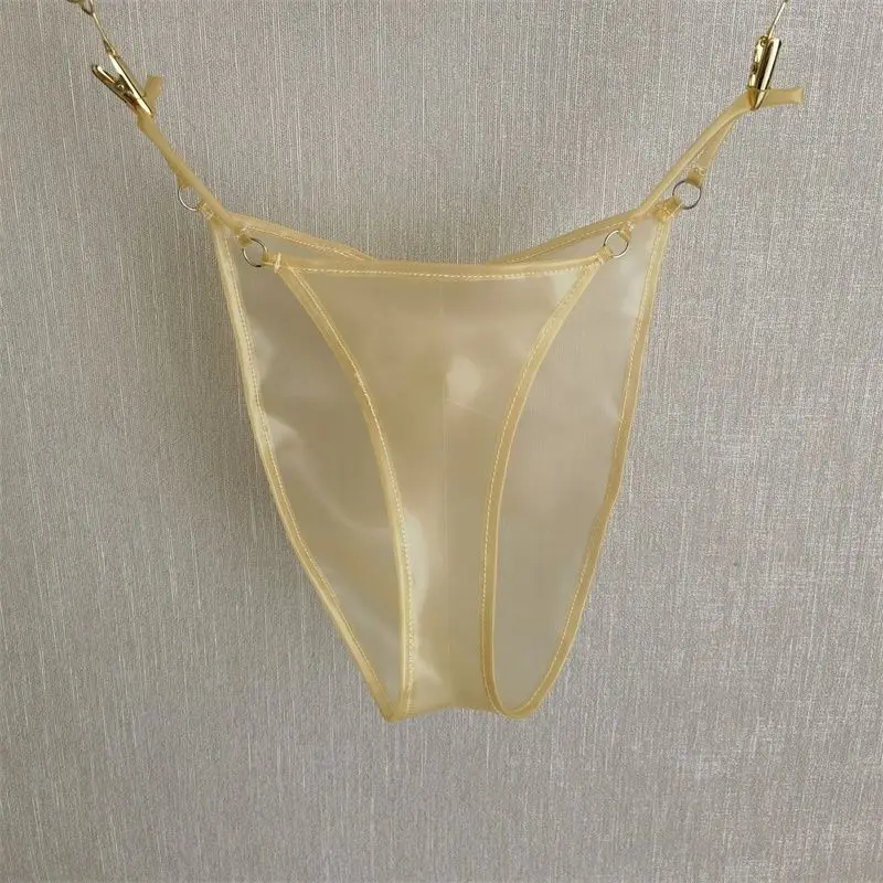 Rubber Exotic Thongs Low Waist Thong Male Sexy Latex Transparent Panties U Convex Lingerie Mens G String Gay Sissy Panties Male
Rubber Exotic Thongs Low Waist Thong Male Sexy Latex Transparent Panties U Convex Lingerie Mens G String Gay Sissy Panties Male