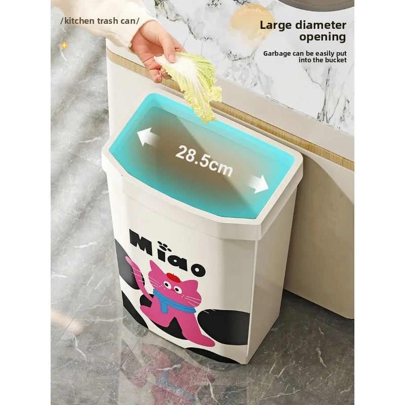No bending kitchen trash can living room large large capacity sanitary bucket household high cylinder square
No bending kitchen trash can living room large large capacity sanitary bucket household high cylinder square