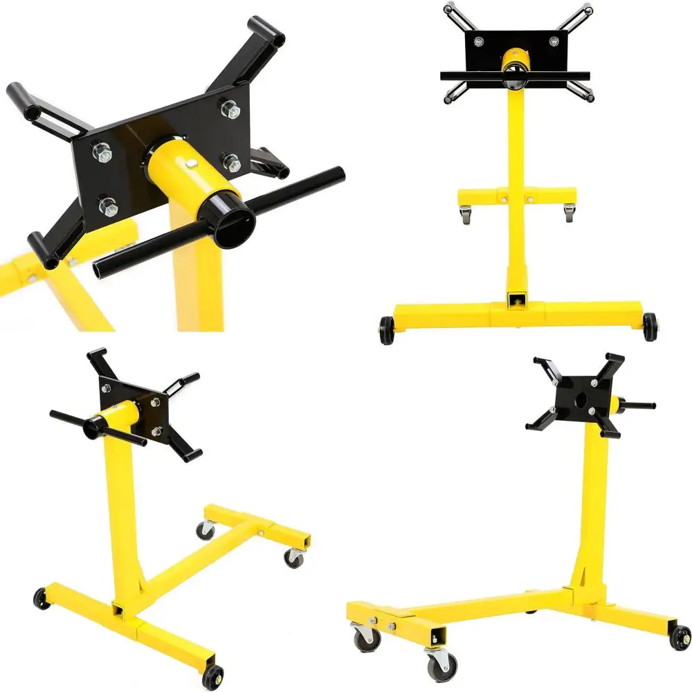 360° Swivel Engine Stand - 1000 lbs Capacity, Auto Mover Jack with Caster Wheels, Powder Coated Steel
360° Swivel Engine Stand - 1000 lbs Capacity, Auto Mover Jack with Caster Wheels, Powder Coated Steel