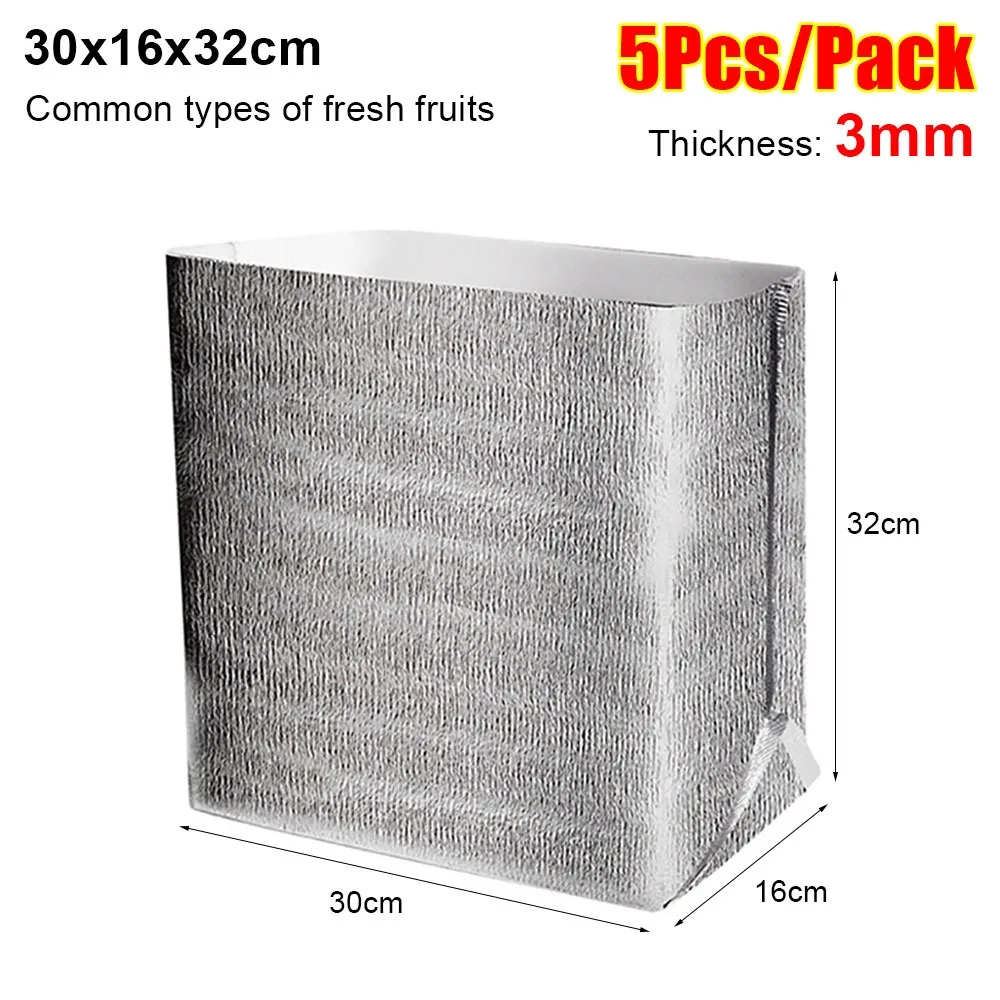 5Pcs Folding Ice Cold Warm Aluminum Foil Bag Food Thermal Delivery Carrier Insulation Bag 3mm Packing Cooler Bag Drink Storage
5Pcs Folding Ice Cold Warm Aluminum Foil Bag Food Thermal Delivery Carrier Insulation Bag 3mm Packing Cooler Bag Drink Storage