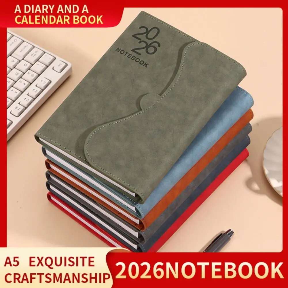 English 2026 Schedule Planner Notepad 12 Months Magnetic PU Cover To-do List Notebook Efficiency Portable
English 2026 Schedule Planner Notepad 12 Months Magnetic PU Cover To-do List Notebook Efficiency Portable