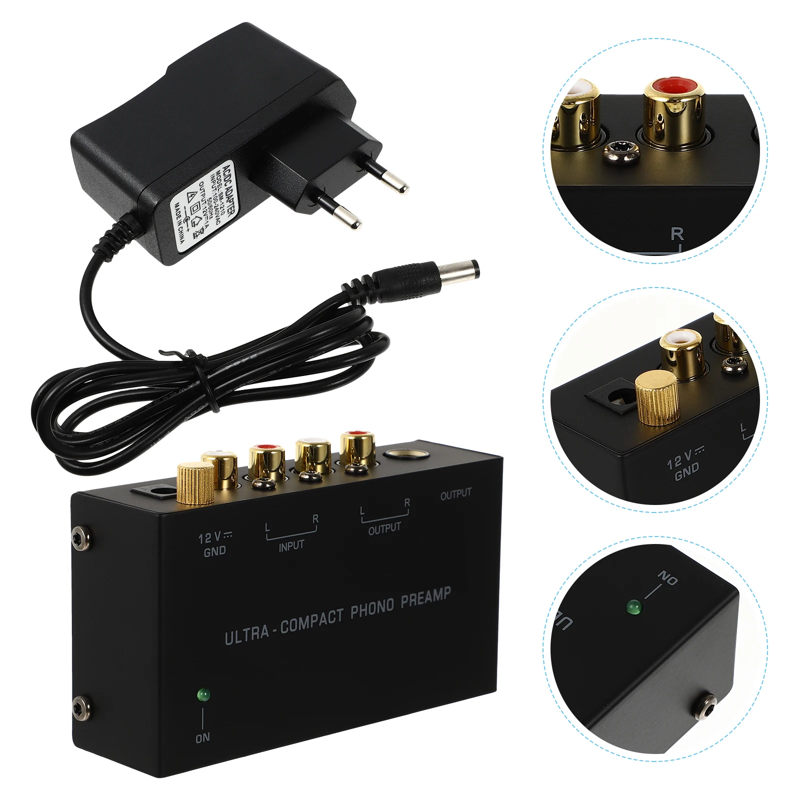 Phono Phono Player Compact Low Noise Turntable Turntable Preamp Preamplifier EU Phonograph Preamplifier Plug Vinyl Amplifier
Phono Phono Player Compact Low Noise Turntable Turntable Preamp Preamplifier EU Phonograph Preamplifier Plug Vinyl Amplifier