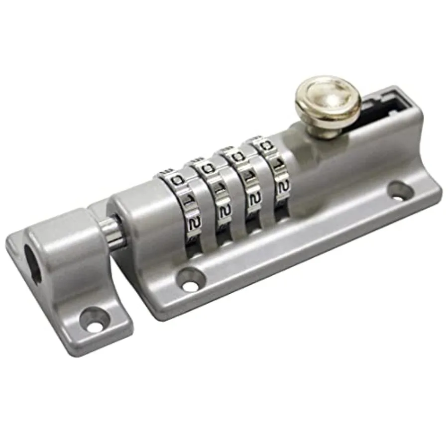 Sliding Keyless Combination Bolt 4 Digit Pin Dial Slide Bolt for Sheds Gates Cupboards Fences
Sliding Keyless Combination Bolt 4 Digit Pin Dial Slide Bolt for Sheds Gates Cupboards Fences