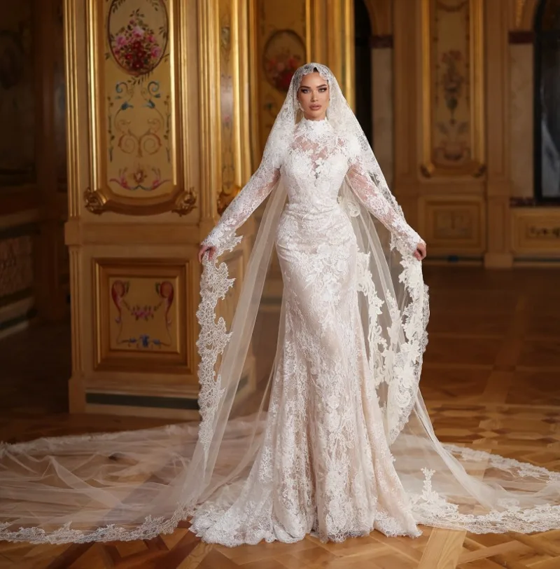 Vintage Mermaid Wedding Dresses With Wrap Exquisite Lace Applique Backless Bridal Gowns Vestidos De Boda 2025 Female Customized
Vintage Mermaid Wedding Dresses With Wrap Exquisite Lace Applique Backless Bridal Gowns Vestidos De Boda 2025 Female Customized