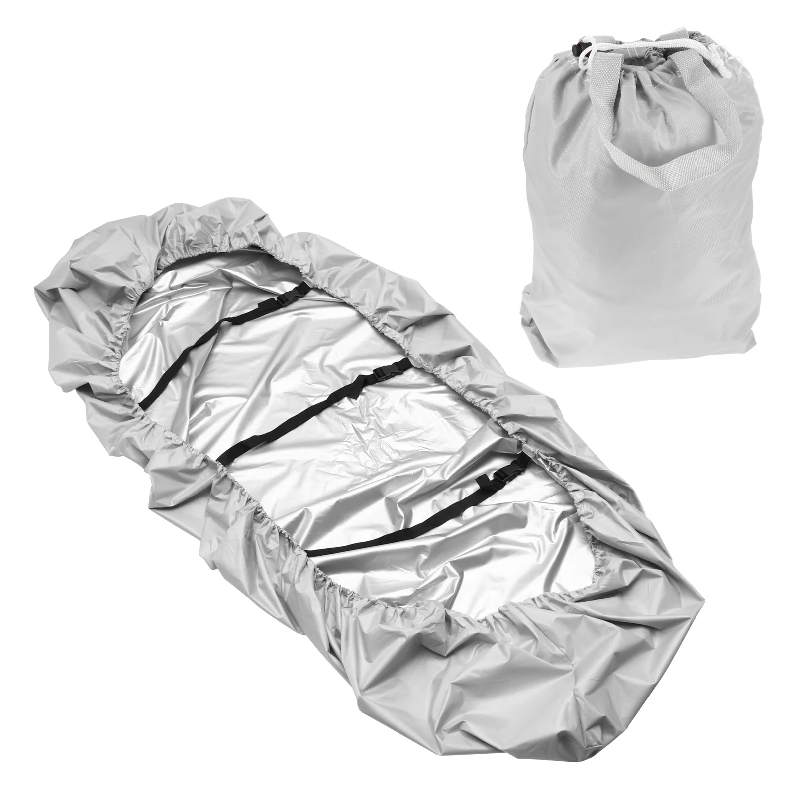 Waterproof Boat Cover Kayak Storage for Canoe Protective Accessories 420d Oxford Cloth Painted Silver Gray
Waterproof Boat Cover Kayak Storage for Canoe Protective Accessories 420d Oxford Cloth Painted Silver Gray