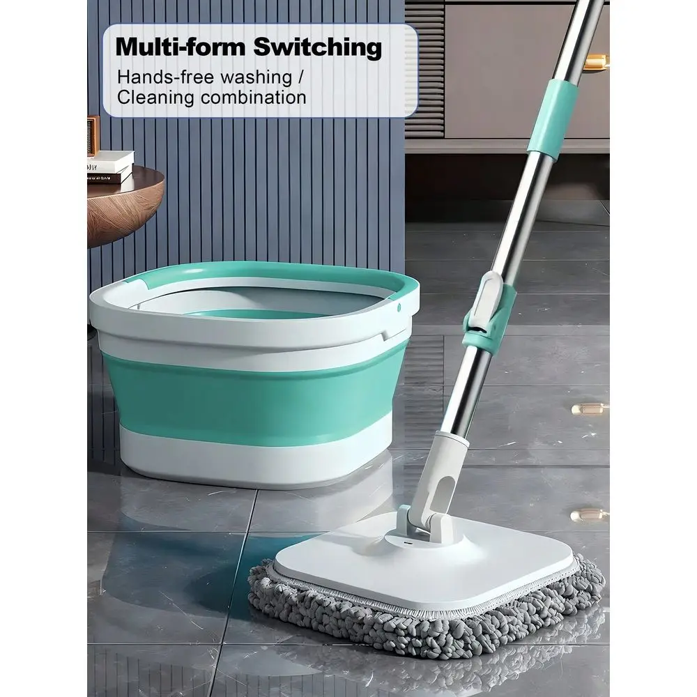 Floor Mop And Bucket Set, Foldable Spin Mop For Floor Cleaning SquareHead Collapsible Bucket, Bathroom Cleaning Mop, Spin Mop W
Floor Mop And Bucket Set, Foldable Spin Mop For Floor Cleaning SquareHead Collapsible Bucket, Bathroom Cleaning Mop, Spin Mop W
