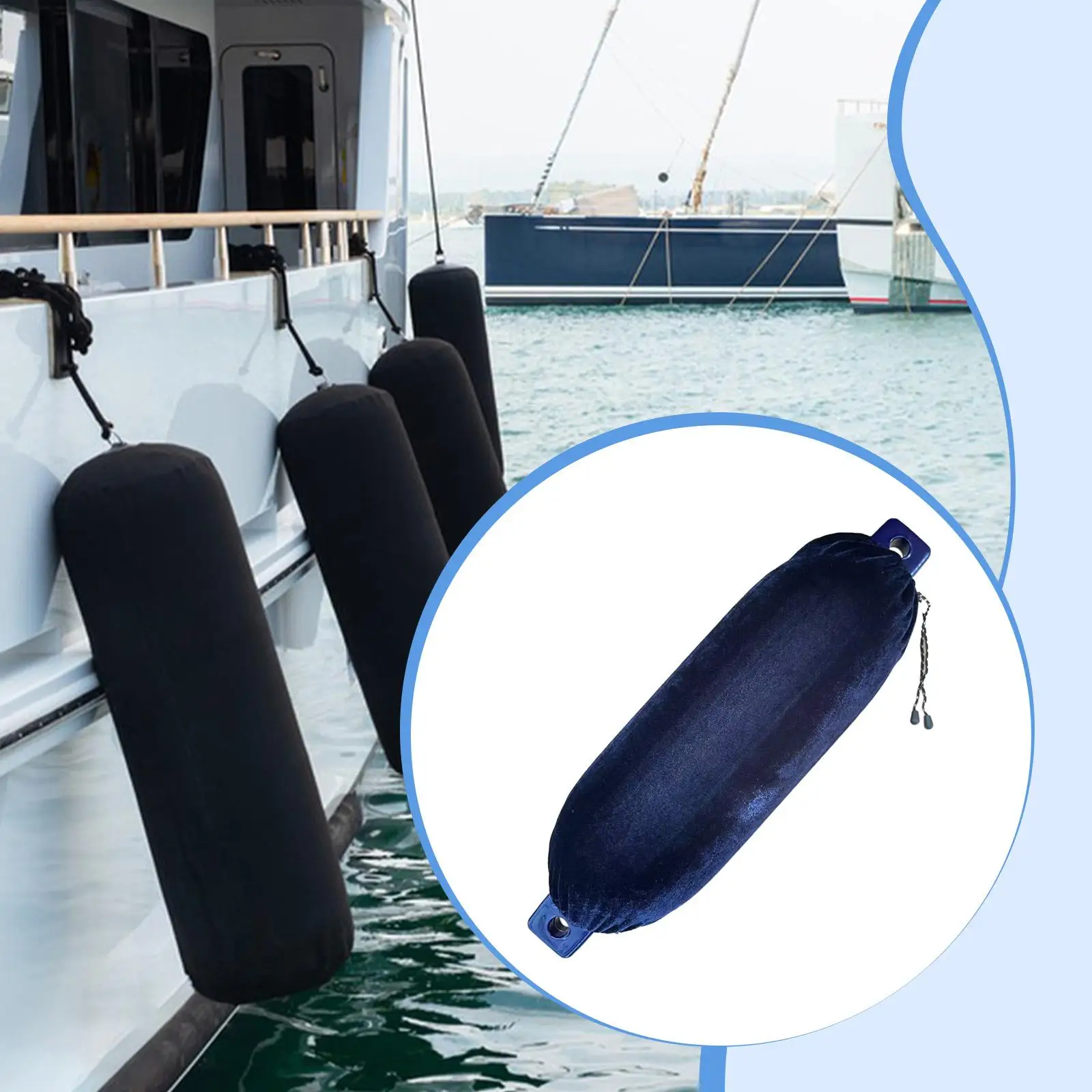 Inflatable Boat Fender Marine Buoy Enhanced Protection PVC Easy Installation Ribbed Boat Part for Container Ships Sailboats
Inflatable Boat Fender Marine Buoy Enhanced Protection PVC Easy Installation Ribbed Boat Part for Container Ships Sailboats