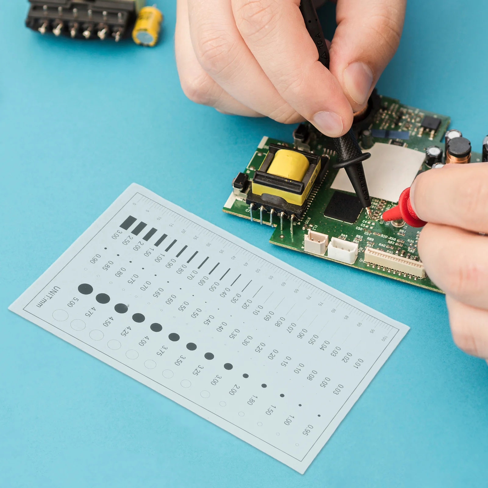 Flaw Detection Film Ruler Estimation Chart Gauge for Defect Crack Width Measurement The Pet 
Flaw Detection Film Ruler Estimation Chart Gauge for Defect Crack Width Measurement The Pet