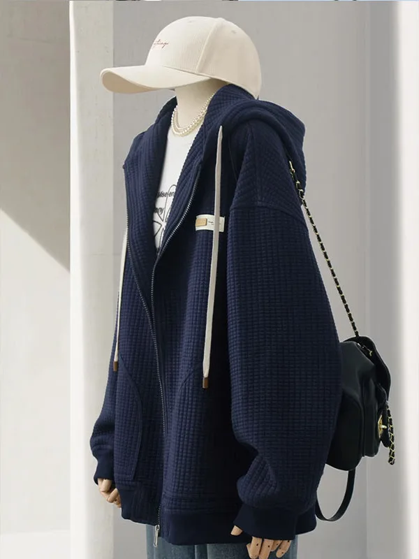 Оверсайз кардиган на молнии с капюшоном, утепленный, в корейском стиле, для мужчин и женщин, осень-зима
Оверсайз кардиган на молнии с капюшоном, утепленный, в корейском стиле, для мужчин и женщин, осень-зима