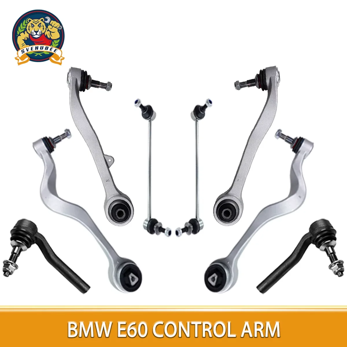 Svenubee 8pcs Front Suspension Lower Control Arms Tie Rod End Kits for BMW E60 525i 528i 530i 545i 550i M5 2004 2005 - 2010
Svenubee 8pcs Front Suspension Lower Control Arms Tie Rod End Kits for BMW E60 525i 528i 530i 545i 550i M5 2004 2005 - 2010