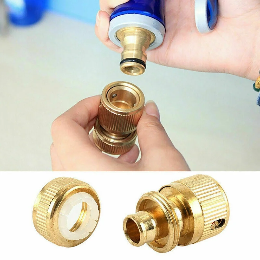 Quick Connect Fitting Brass Repair Fitting Coupler Water Gun Adapter Brass 4-Point Garden Hose Quick Connector 1/2" Water Pipe
Quick Connect Fitting Brass Repair Fitting Coupler Water Gun Adapter Brass 4-Point Garden Hose Quick Connector 1/2" Water Pipe
