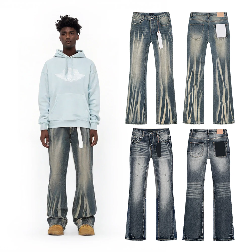 New Streetwear Distressed Baggy Denim Jeans Y2k Clothing Men's Hip Hop Street Style Casual Retro Denim Flare Rock Revivals Jeans
New Streetwear Distressed Baggy Denim Jeans Y2k Clothing Men's Hip Hop Street Style Casual Retro Denim Flare Rock Revivals Jeans