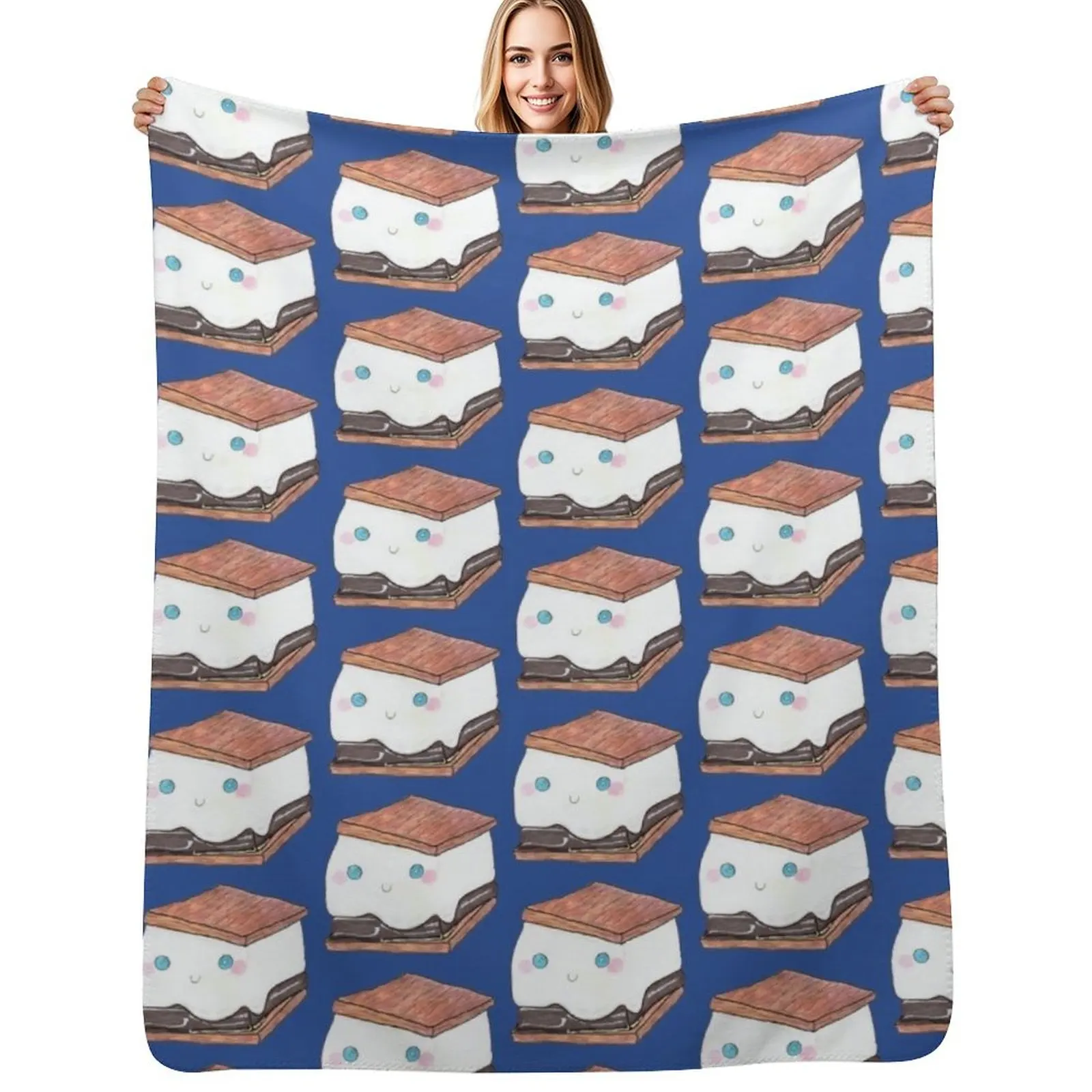 S'Mores Throw Blanket Compact Warm Blanket for Car Road Trip
S'Mores Throw Blanket Compact Warm Blanket for Car Road Trip