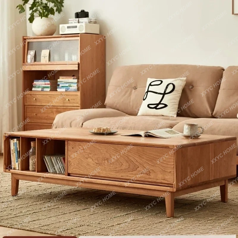 Lsolid wood coffee table Japanese simple cherry wood log color living room small apartment coffee table
Lsolid wood coffee table Japanese simple cherry wood log color living room small apartment coffee table