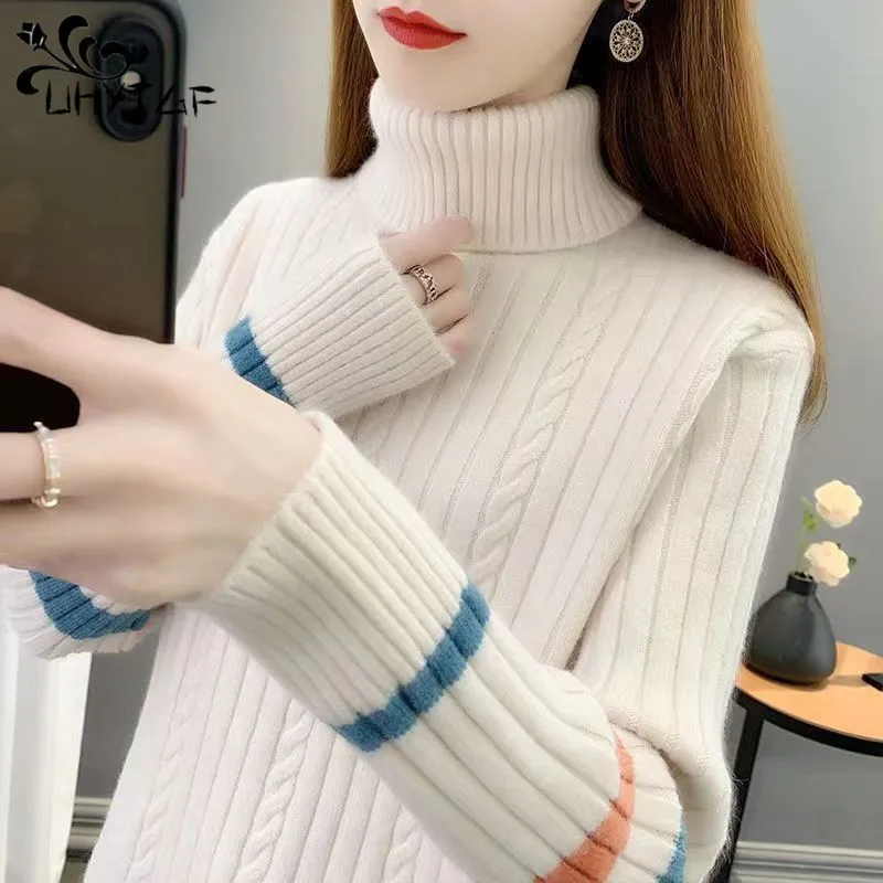Turtleneck Sweater Women's 2024 Autumn Winter Clothing Knitwear Fleece Thickened Warm Knit Sweater Fashion Women's Jumper Tops
Turtleneck Sweater Women's 2024 Autumn Winter Clothing Knitwear Fleece Thickened Warm Knit Sweater Fashion Women's Jumper Tops