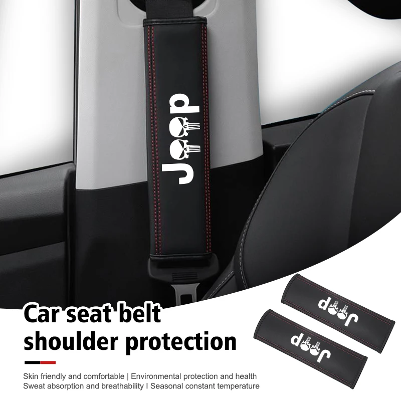 Leather Car Seat Belt Cover Shoulder Pad Interior Accessories For Jeep Wrangler-JK JL Cherokee Patriot Liberty Commander
Leather Car Seat Belt Cover Shoulder Pad Interior Accessories For Jeep Wrangler-JK JL Cherokee Patriot Liberty Commander