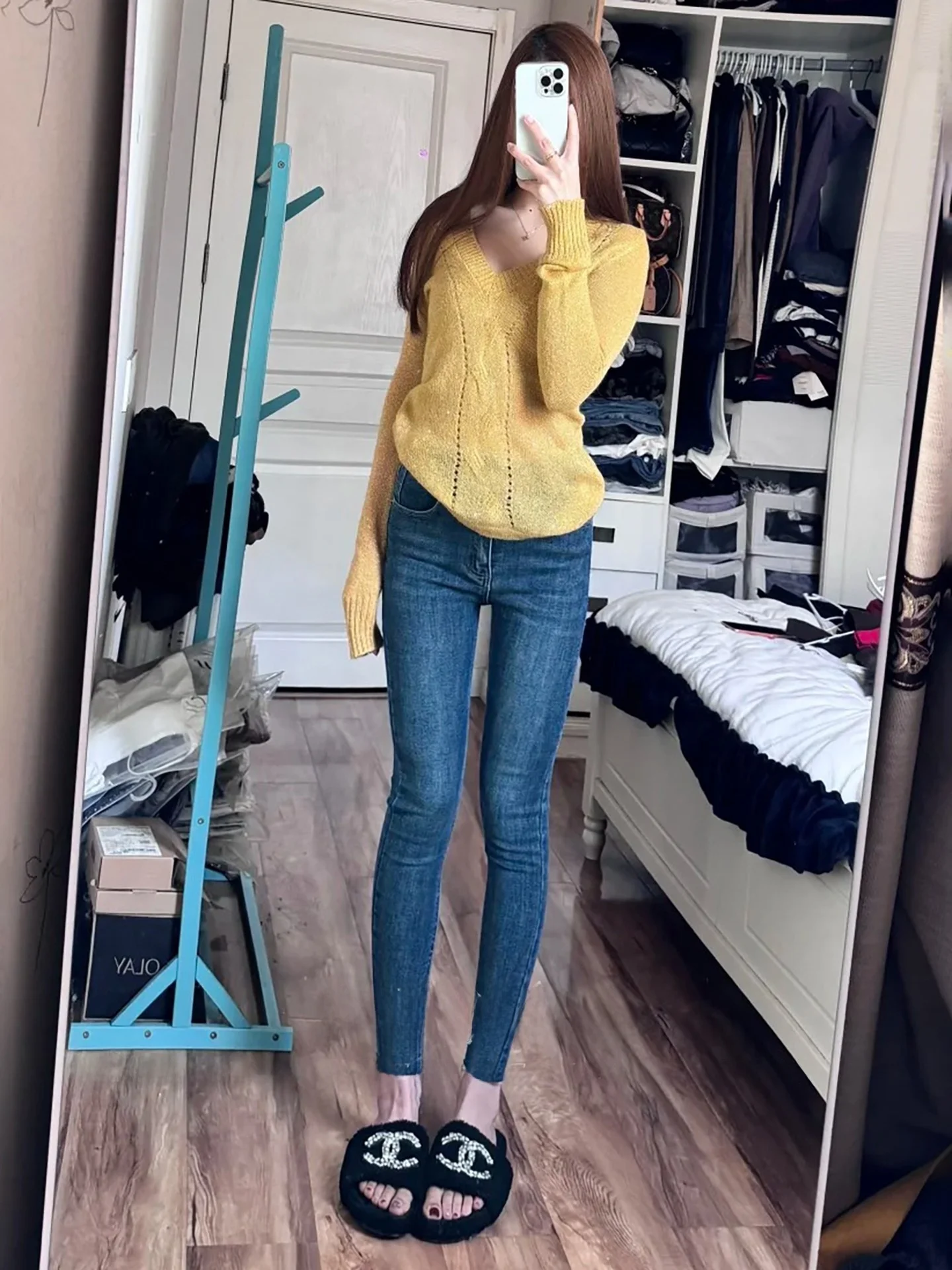 Retro Deep Blue Slim Fit Women's Jeans High Waist Hip Enhancing Straight Leg Pants Sli Versatile Nine-Piece Pencil Pants
Retro Deep Blue Slim Fit Women's Jeans High Waist Hip Enhancing Straight Leg Pants Sli Versatile Nine-Piece Pencil Pants