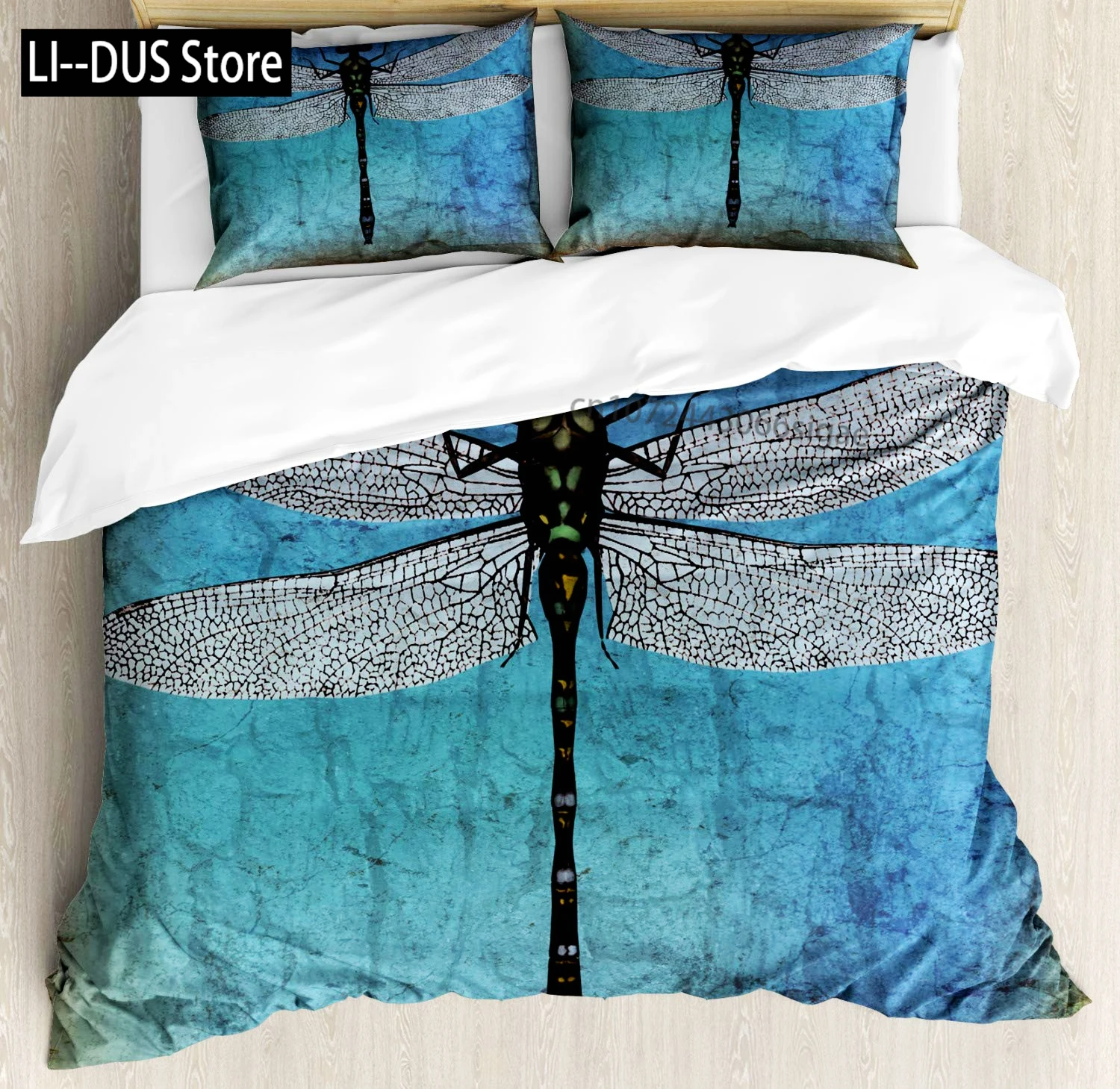 Colorful Dragonfly Wing Duvet Cover Queen Size Bedding Set for Kids Teens Adult, Comforter Quilt Cover Decoration 3 Pcs Bed Set
Colorful Dragonfly Wing Duvet Cover Queen Size Bedding Set for Kids Teens Adult, Comforter Quilt Cover Decoration 3 Pcs Bed Set