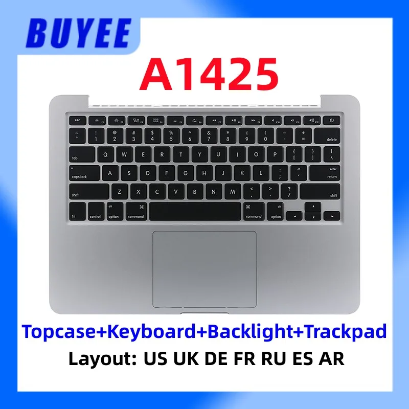 Для Macbook Retina Pro 13,3 "A1425 Topcase клавиатура с подсветкой Trackpad US UK испанский Франция Русский Немецкий Арабский 2012 2013
Для Macbook Retina Pro 13,3 "A1425 Topcase клавиатура с подсветкой Trackpad US UK испанский Франция Русский Немецкий Арабский 2012 2013