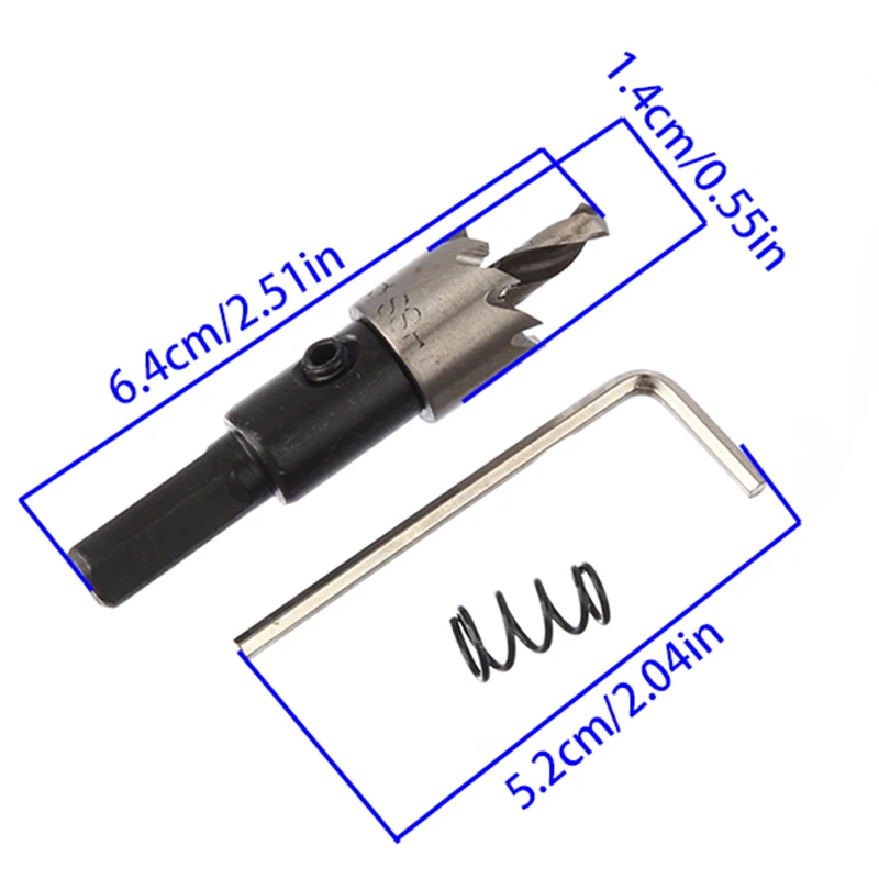 High Speed Steel Hole Saw 12-17mm Universal Hole Cutter Drill Bit for Iron Aluminum Wood Thin Metal Working
High Speed Steel Hole Saw 12-17mm Universal Hole Cutter Drill Bit for Iron Aluminum Wood Thin Metal Working