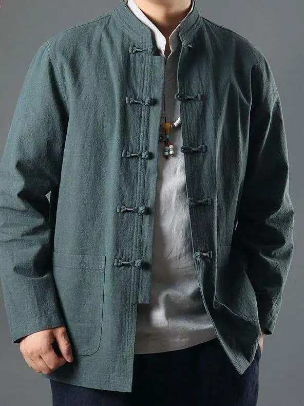Spring Cotton Linen Chinese Style Shirt Long Sleeve Men's Fashion Outerwear Dad Clothes Large Size Citywalk Autumn Wear
Spring Cotton Linen Chinese Style Shirt Long Sleeve Men's Fashion Outerwear Dad Clothes Large Size Citywalk Autumn Wear