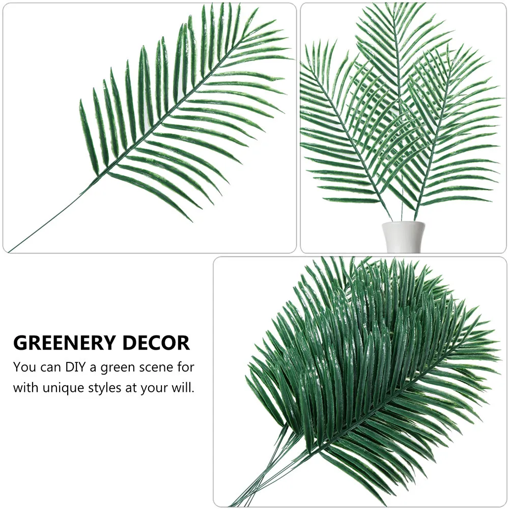 8 Pcs Green Artificial Palm Leaves, Realistic Fake Branches for Photography Props, Wedding Home Decor DIY Floral Arrangement
8 Pcs Green Artificial Palm Leaves, Realistic Fake Branches for Photography Props, Wedding Home Decor DIY Floral Arrangement