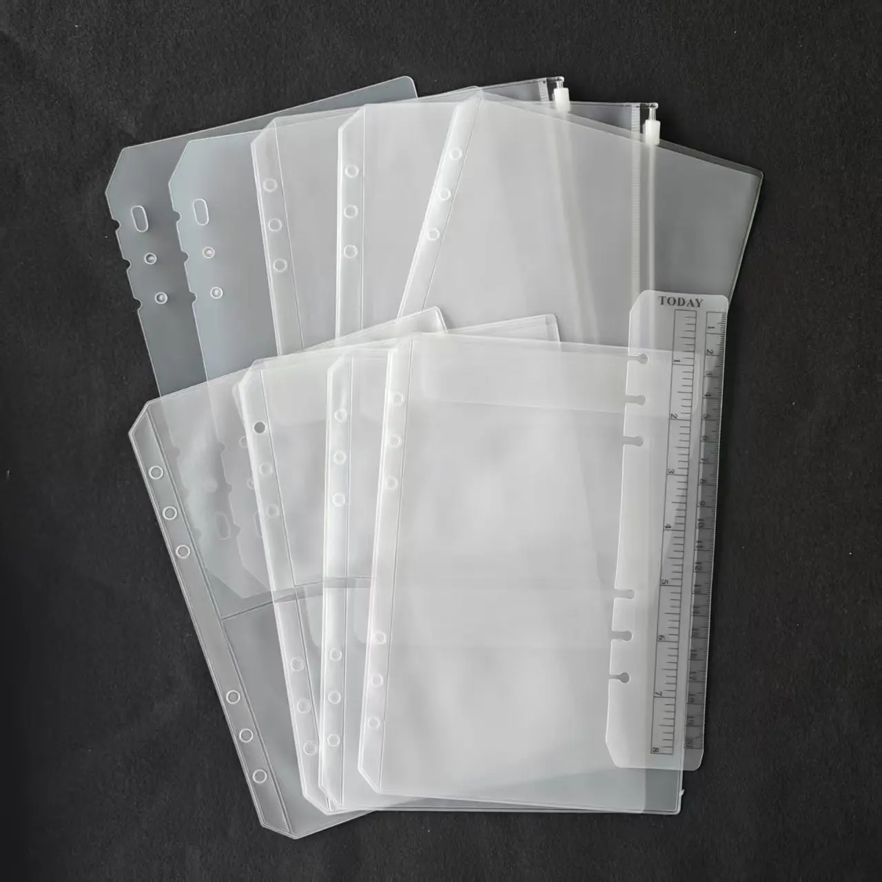 A5 A6 set Spiral Notebook PVC Storage Bag File Pocket Receive Card Zipper Loose Leaf Diary Coil Ring Binder Filler Calendar
A5 A6 set Spiral Notebook PVC Storage Bag File Pocket Receive Card Zipper Loose Leaf Diary Coil Ring Binder Filler Calendar