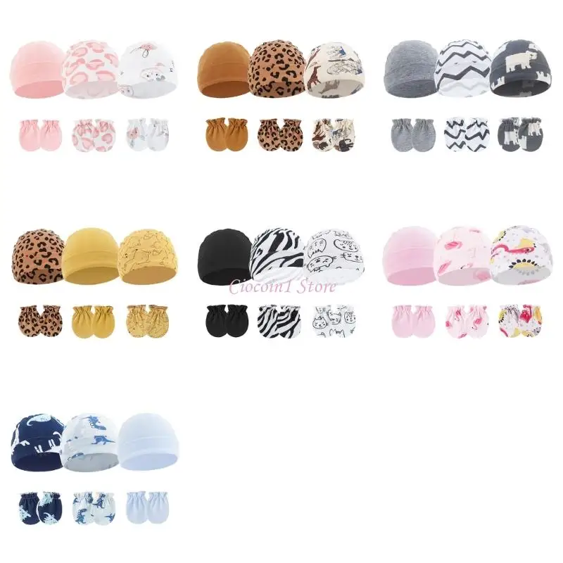 Y1UB Set of 3 Cartoon Infant Hat Soft Bonnet Caps and Mitts for Everyday Use Comfort
Y1UB Set of 3 Cartoon Infant Hat Soft Bonnet Caps and Mitts for Everyday Use Comfort