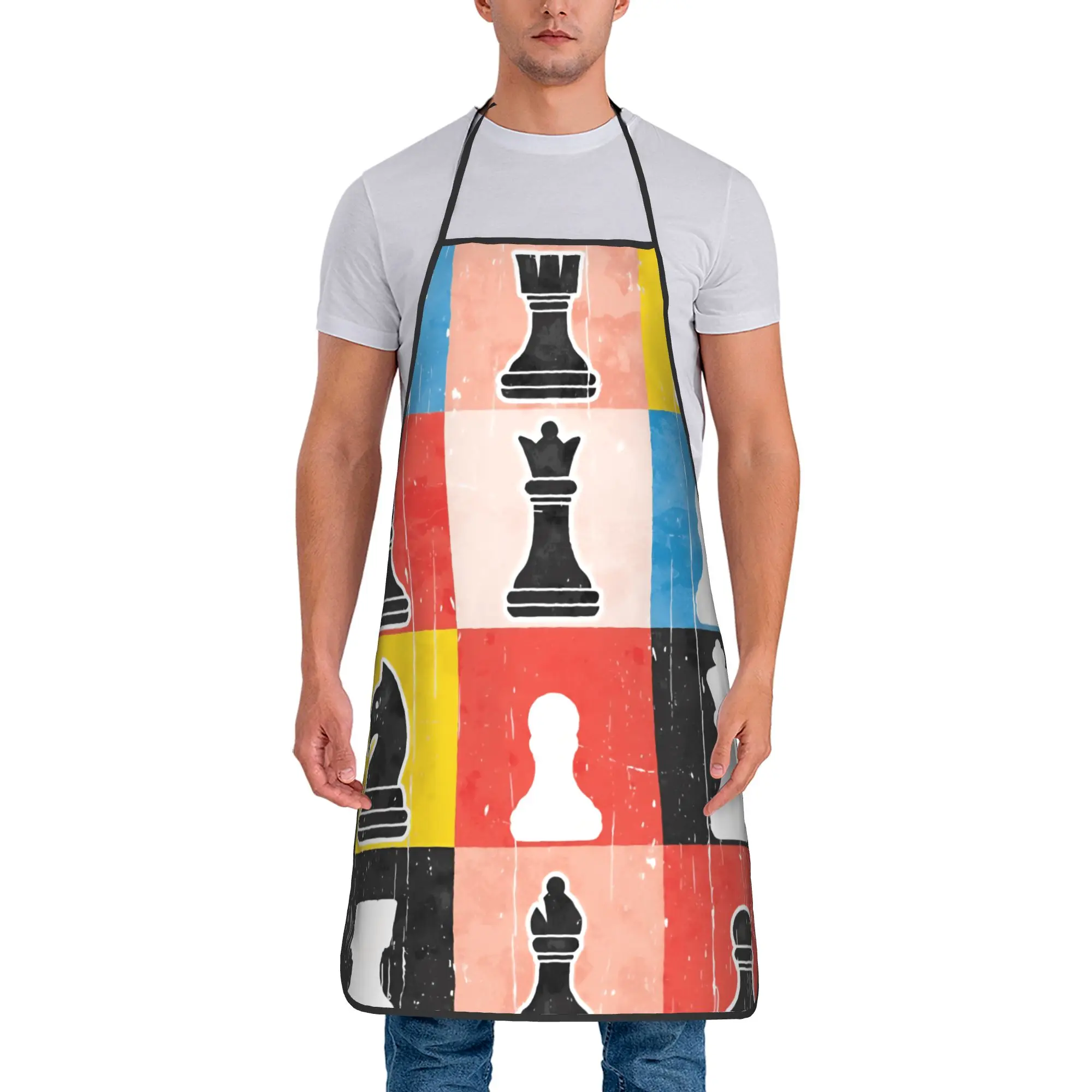 Chess Pattern Game Pieces Apron Fashion Cleaning Kitchen Accessories Restraunt Manicure Aprons without Pocket
Chess Pattern Game Pieces Apron Fashion Cleaning Kitchen Accessories Restraunt Manicure Aprons without Pocket