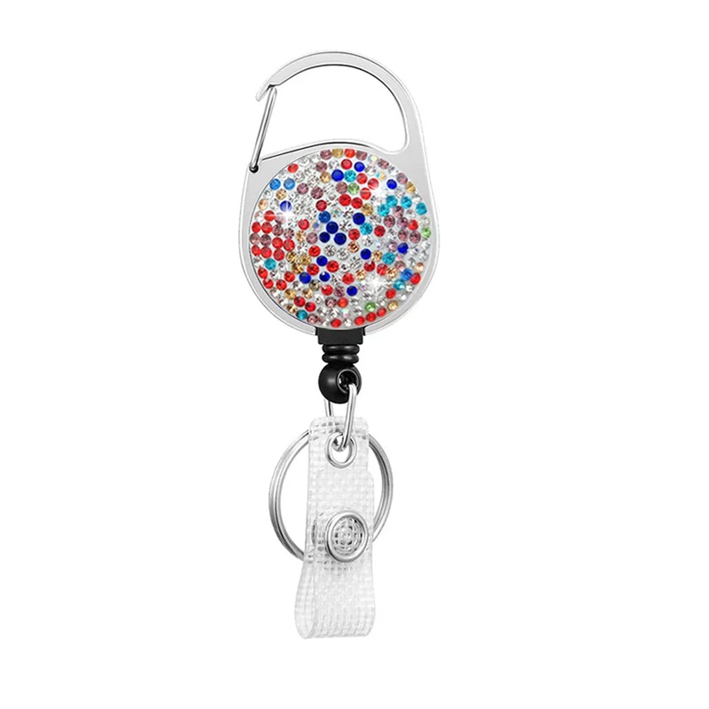10 PCS Retractable Badge Holders Rhinestone Badge Reel Retractable Keychain Heavy Duty Retractable Id Badge Clip
10 PCS Retractable Badge Holders Rhinestone Badge Reel Retractable Keychain Heavy Duty Retractable Id Badge Clip