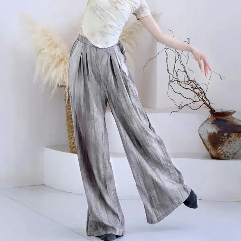 New Chinese style dance practice clothing women's classical dance printing ink pleated trousers wide-leg trousers
New Chinese style dance practice clothing women's classical dance printing ink pleated trousers wide-leg trousers