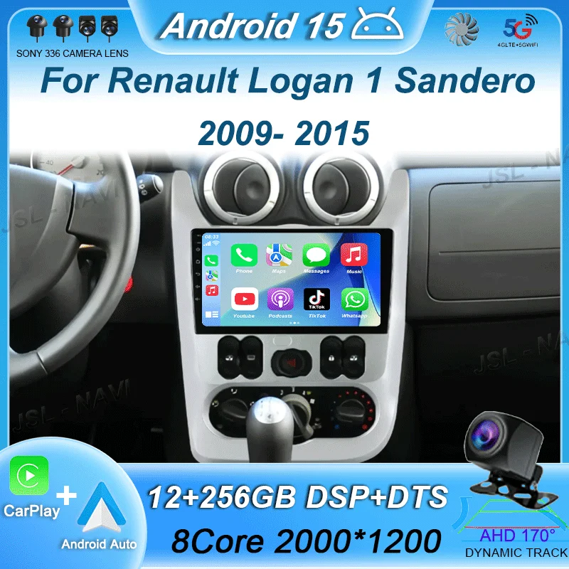 Auto Wireless CarPlay Car Radio Android 15 For Renault Logan 1 Sandero 2009-2015 Dacia Duster Multimedia Player GPS Stereo 2din
Auto Wireless CarPlay Car Radio Android 15 For Renault Logan 1 Sandero 2009-2015 Dacia Duster Multimedia Player GPS Stereo 2din