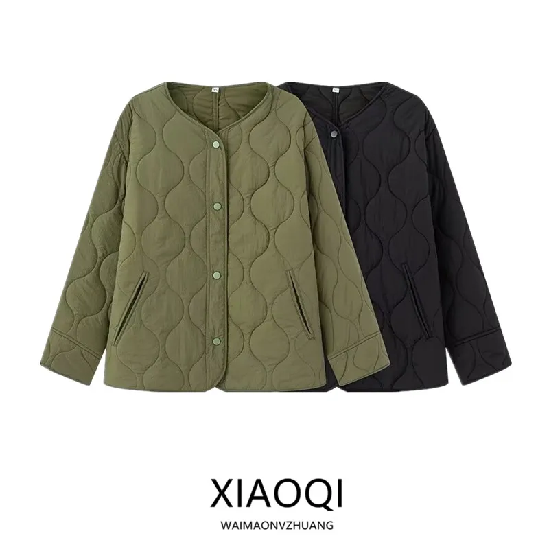 Loose Cotton Jaet Coat for Women with Side Slits Winter New Arrival Commute Sle Long Sve round Ne Button Closure
Loose Cotton Jaet Coat for Women with Side Slits Winter New Arrival Commute Sle Long Sve round Ne Button Closure