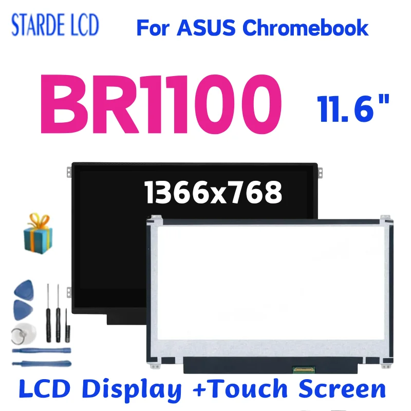 ЖК-дисплей 11,6 дюйма для Asus Chromebook BR1100, фотографический дисплей для ASUS BR1100 1366x768, запасная часть
ЖК-дисплей 11,6 дюйма для Asus Chromebook BR1100, фотографический дисплей для ASUS BR1100 1366x768, запасная часть