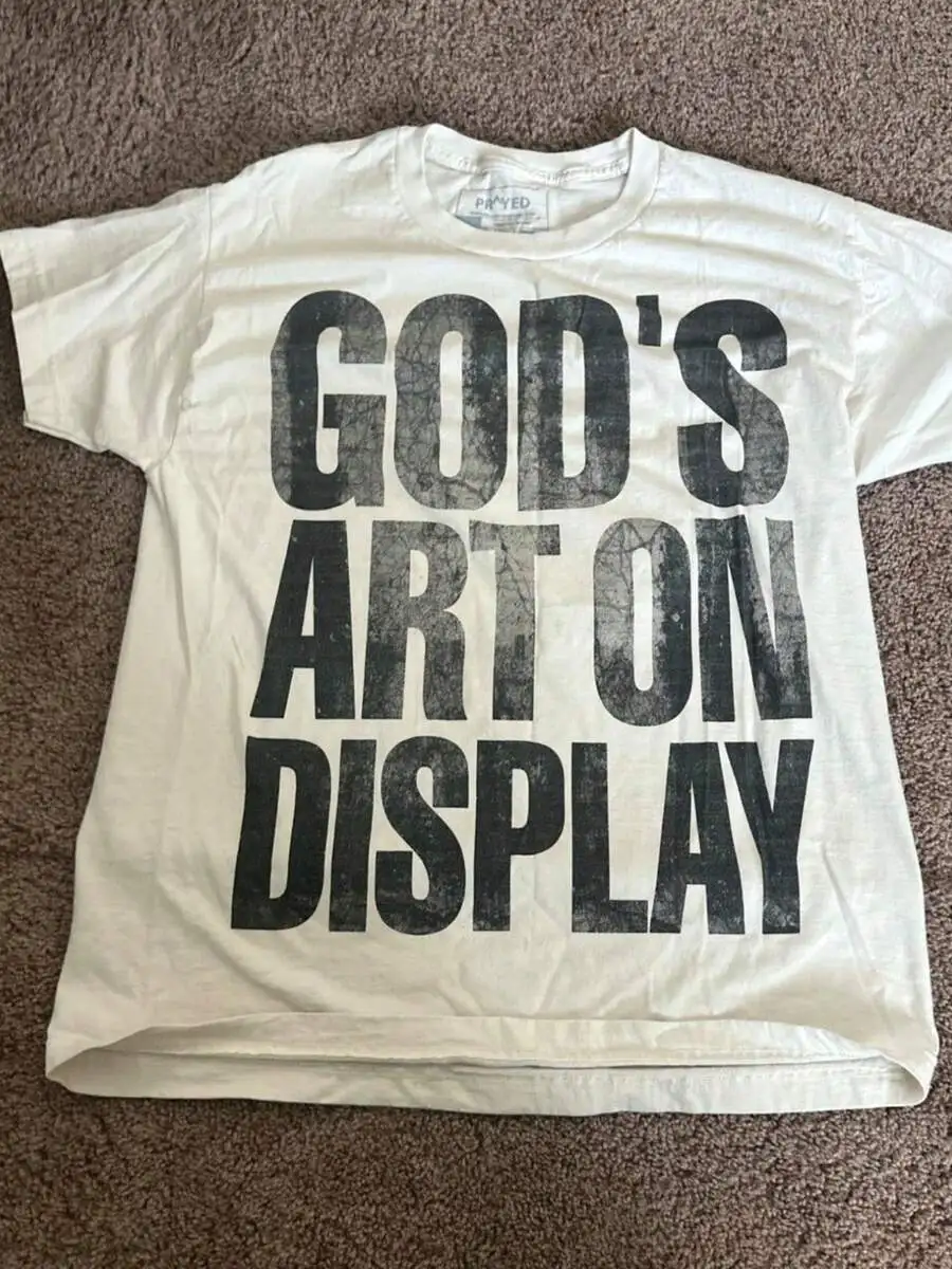 Gods Art On Display Distressed Vintage Graphic Tee Mens Cotton Short Sleeve Casual Round Neck T-Shirt
Gods Art On Display Distressed Vintage Graphic Tee Mens Cotton Short Sleeve Casual Round Neck T-Shirt