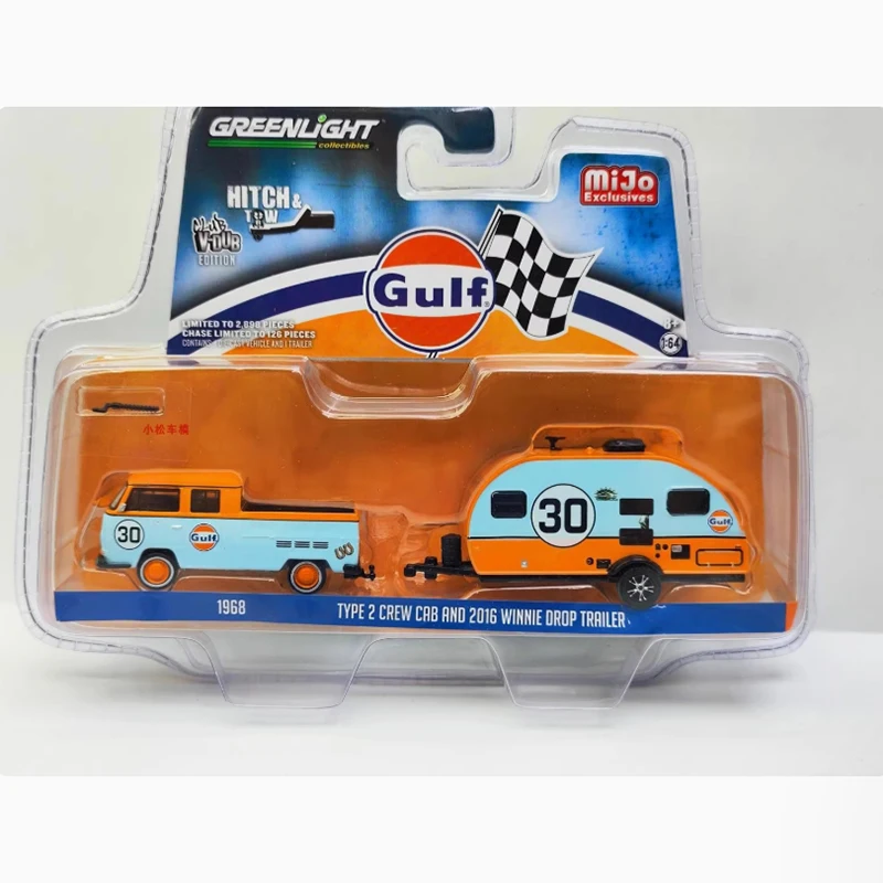 GreenLight 1:64 1968 TYPE 2 T2 Crew CAB And 2016 Winnie Drop Trailer Alloy Car Model Collection Display Toy Gifts Souvenirs
GreenLight 1:64 1968 TYPE 2 T2 Crew CAB And 2016 Winnie Drop Trailer Alloy Car Model Collection Display Toy Gifts Souvenirs
