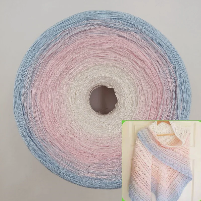 300g Organic Lace Cotton Cake Line Gradient Color Long-term Dyeing Suitable for Hand-knitted Shawl Blankets
300g Organic Lace Cotton Cake Line Gradient Color Long-term Dyeing Suitable for Hand-knitted Shawl Blankets