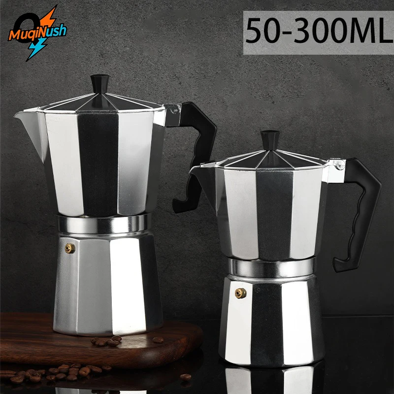 MuqiNush 1/2/3/6Cups Aluminum Moka Pot Coffee Maker Espresso Percolator Mocha Kettle Heater Home Household Outdoor Camping Tools
MuqiNush 1/2/3/6Cups Aluminum Moka Pot Coffee Maker Espresso Percolator Mocha Kettle Heater Home Household Outdoor Camping Tools