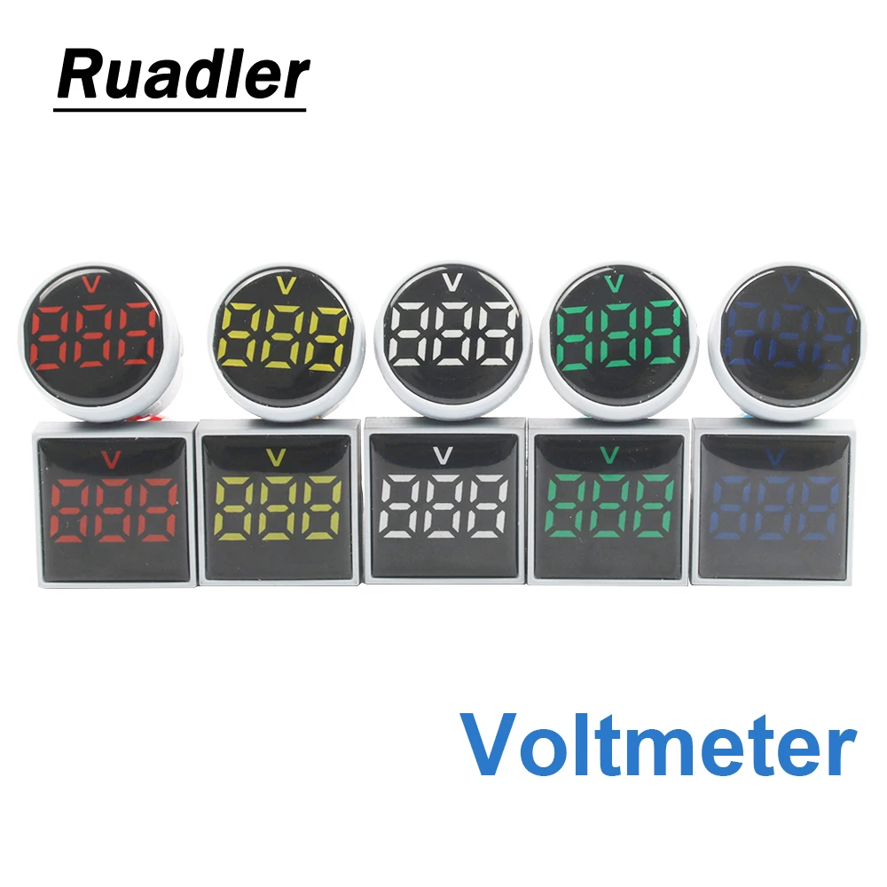 AC20-500 LED Voltmeter voltage meter indicator pilot light Red Yellow Green Blue White digital ammeter Square or column
AC20-500 LED Voltmeter voltage meter indicator pilot light Red Yellow Green Blue White digital ammeter Square or column