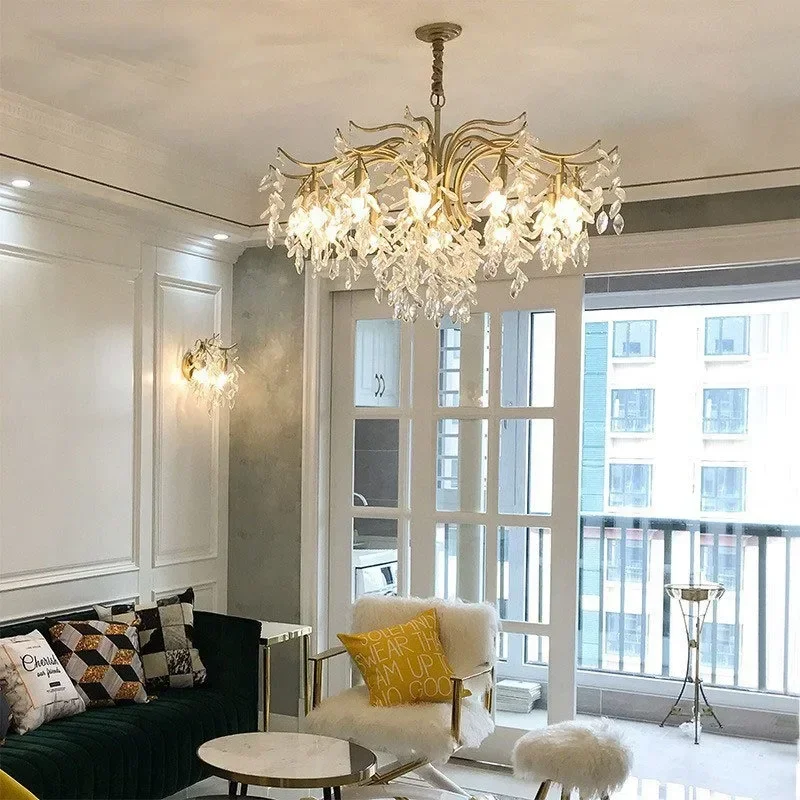 American Crystal Chandelier Living Room Bedroom Dining Room Study Luxury French European Princess Light Luxury Chandelier
American Crystal Chandelier Living Room Bedroom Dining Room Study Luxury French European Princess Light Luxury Chandelier
